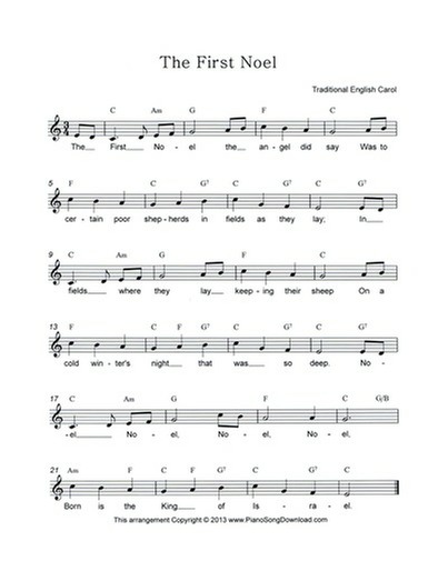 The First Noel: free lead sheet