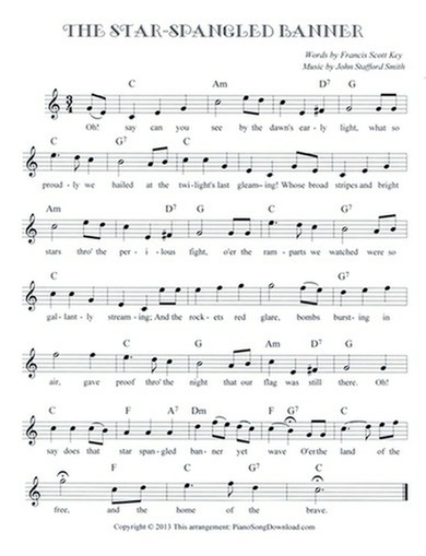 lyrics to the star spangled banner song
