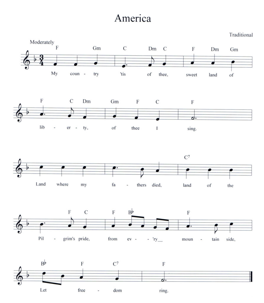America Lead Sheet