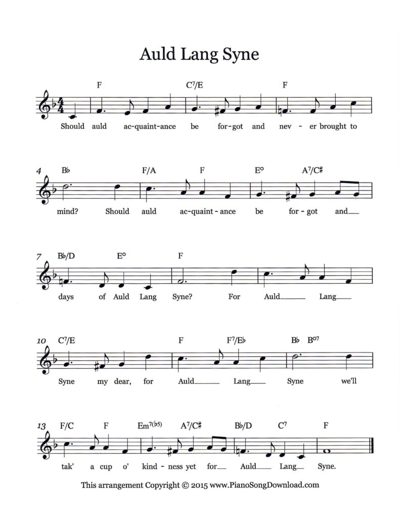 Auld Lang Syne