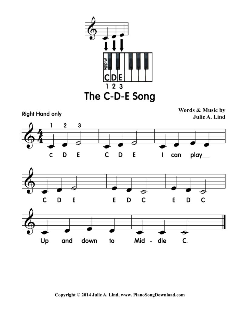 The C-D-E Song