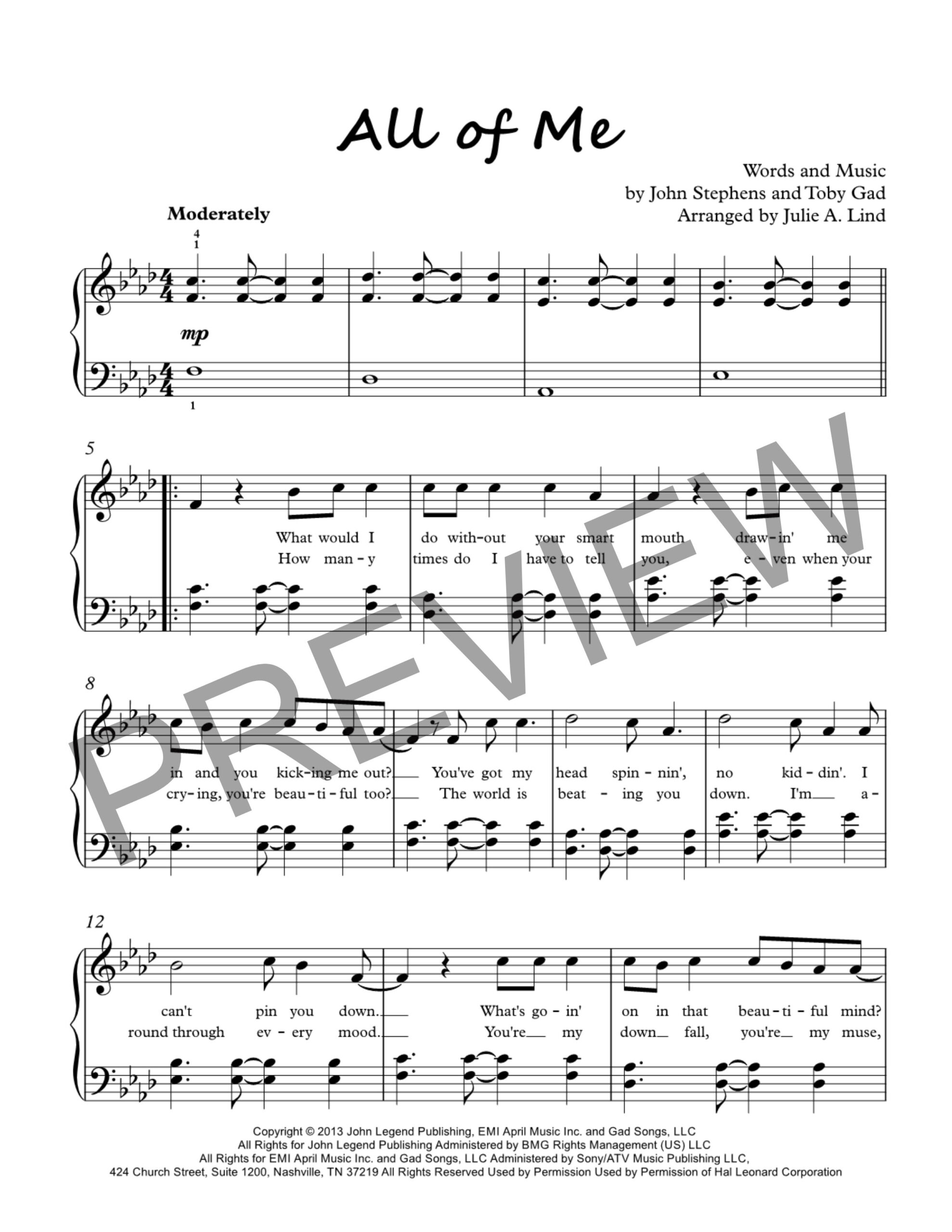 All of Me by John Legend