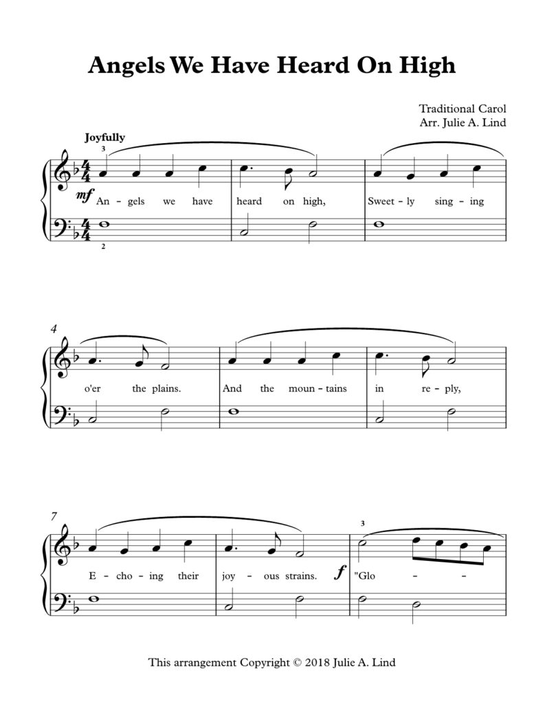 Angels We Have Heard on High - Julie Lind