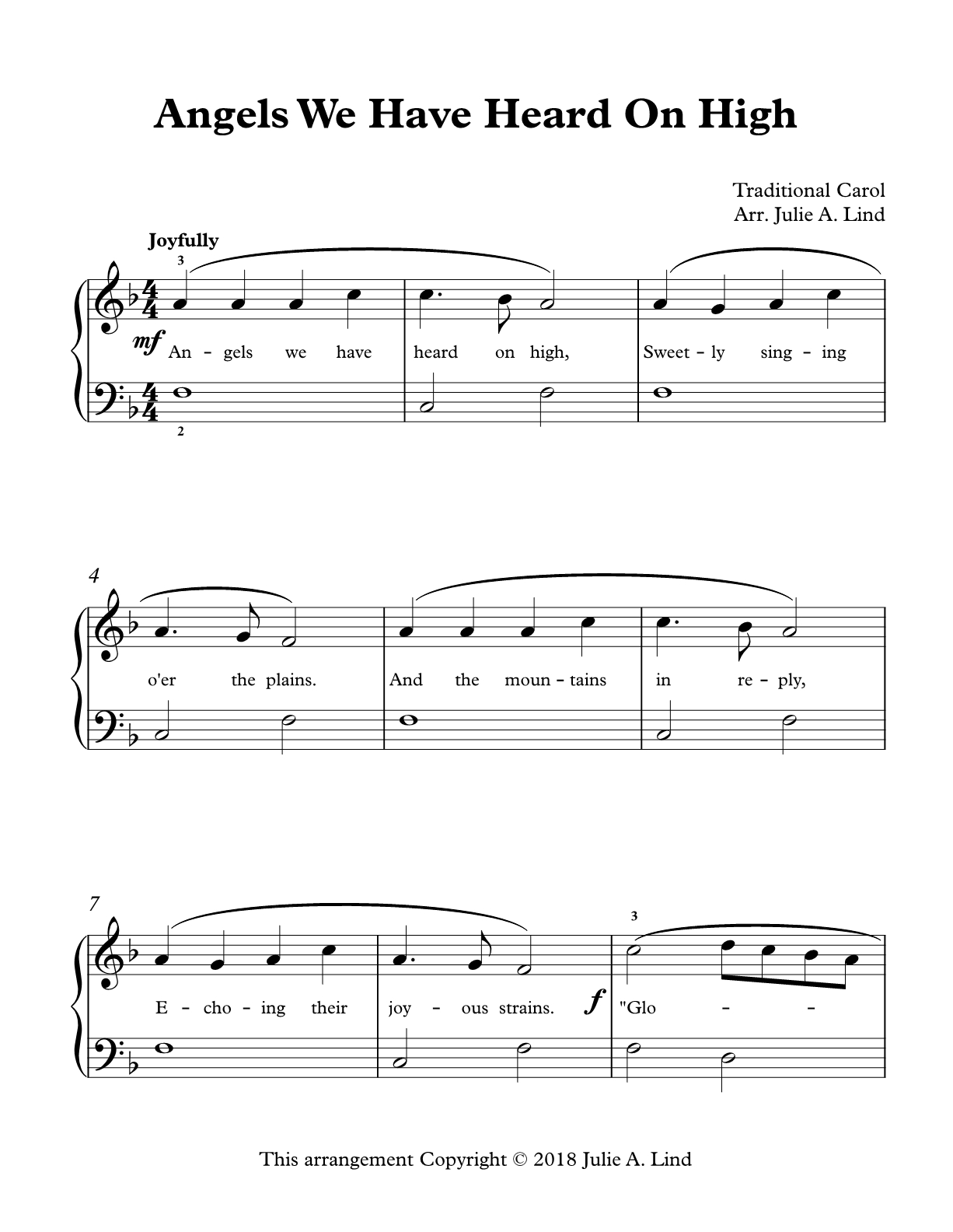 Angels We Have Heard on High - Julie Lind