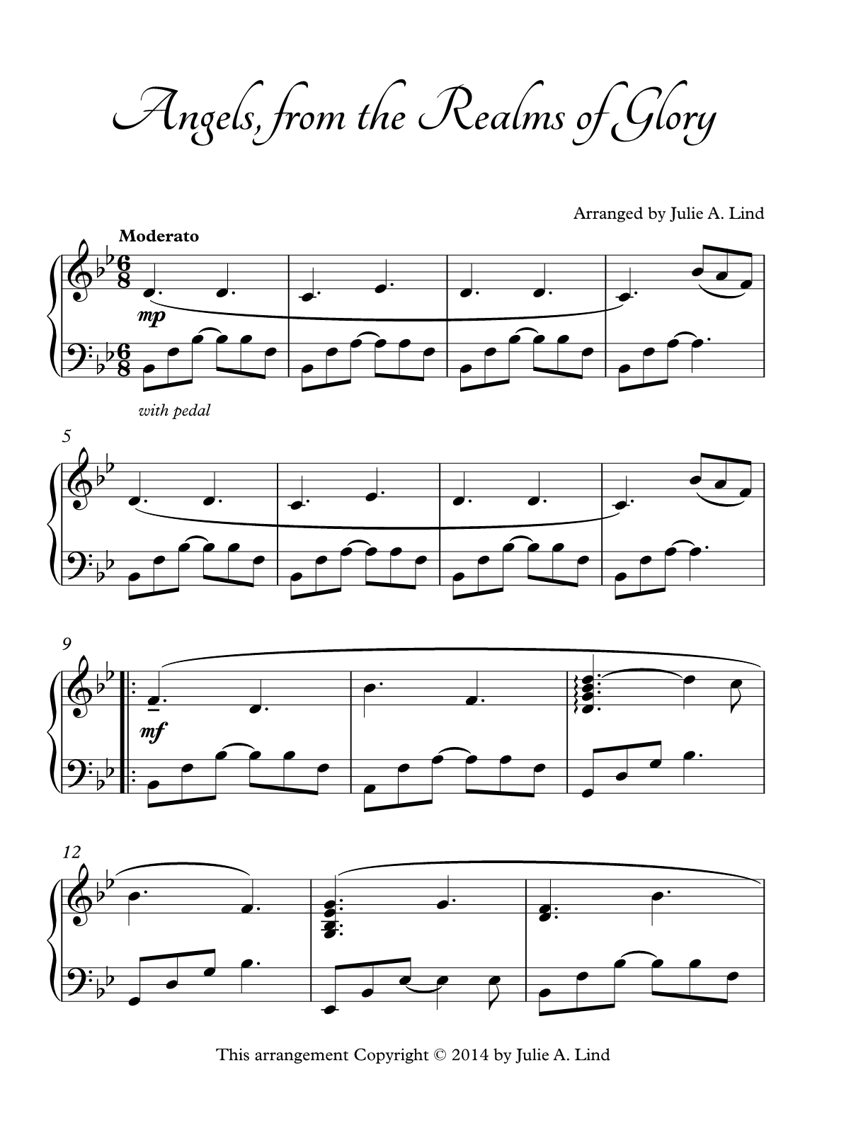 Angels from the Realms of Glory - Julie Lind