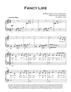 Fancy Like - Piano