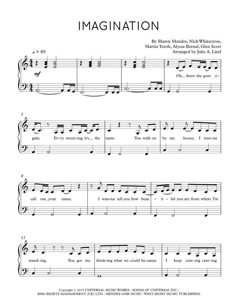 Imagination - Piano
