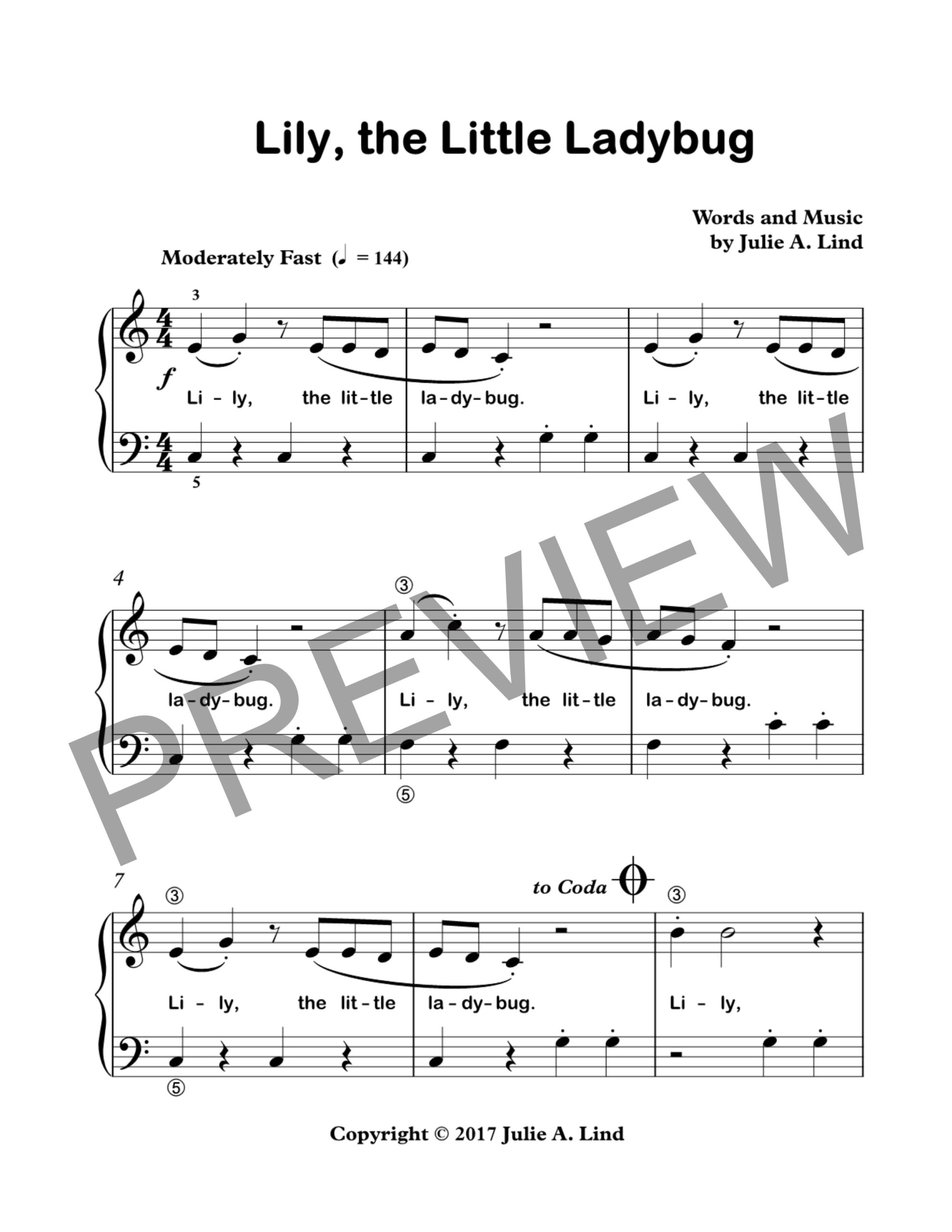 Lily, the Little Ladybug by Julie Lind