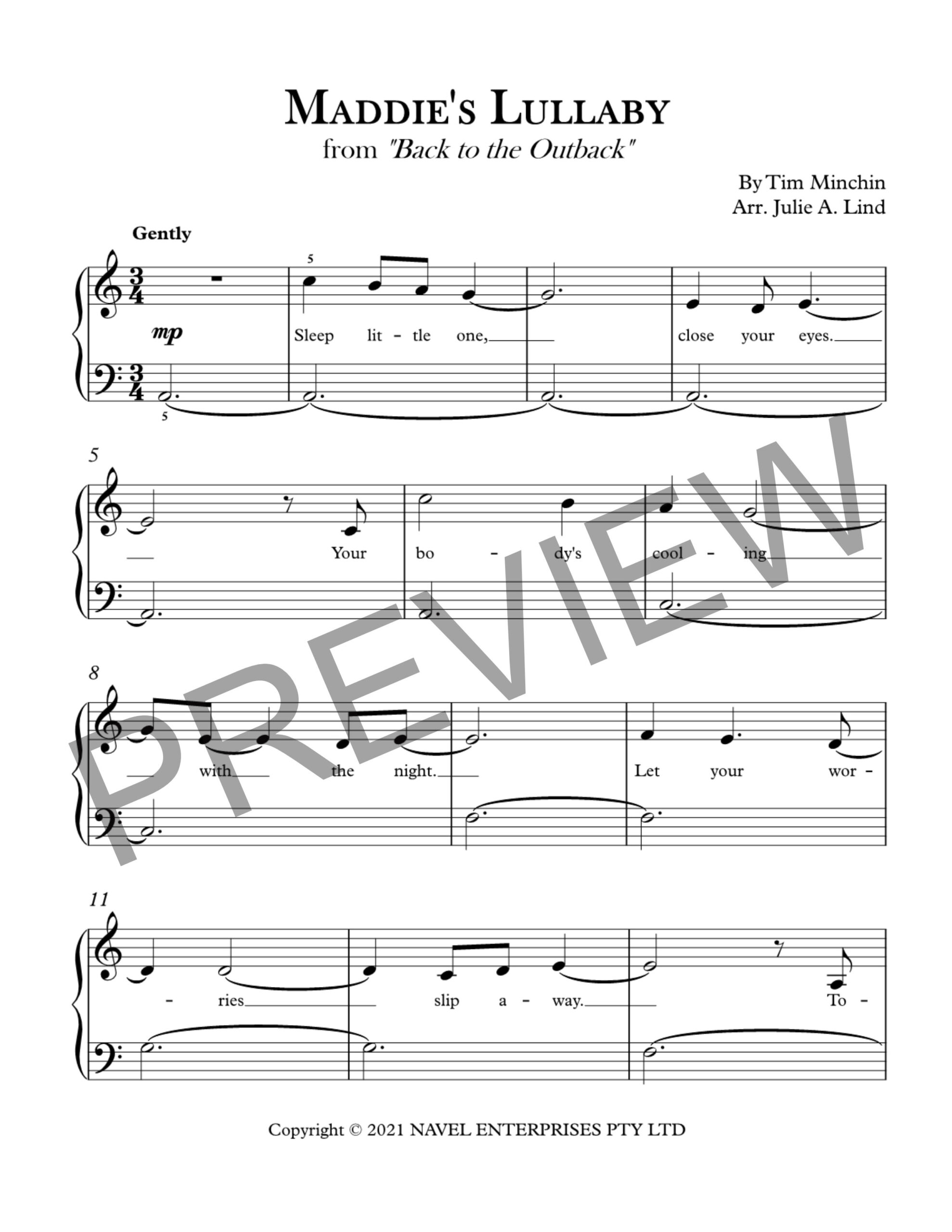 Maddie's Lullaby from Back to the Outback