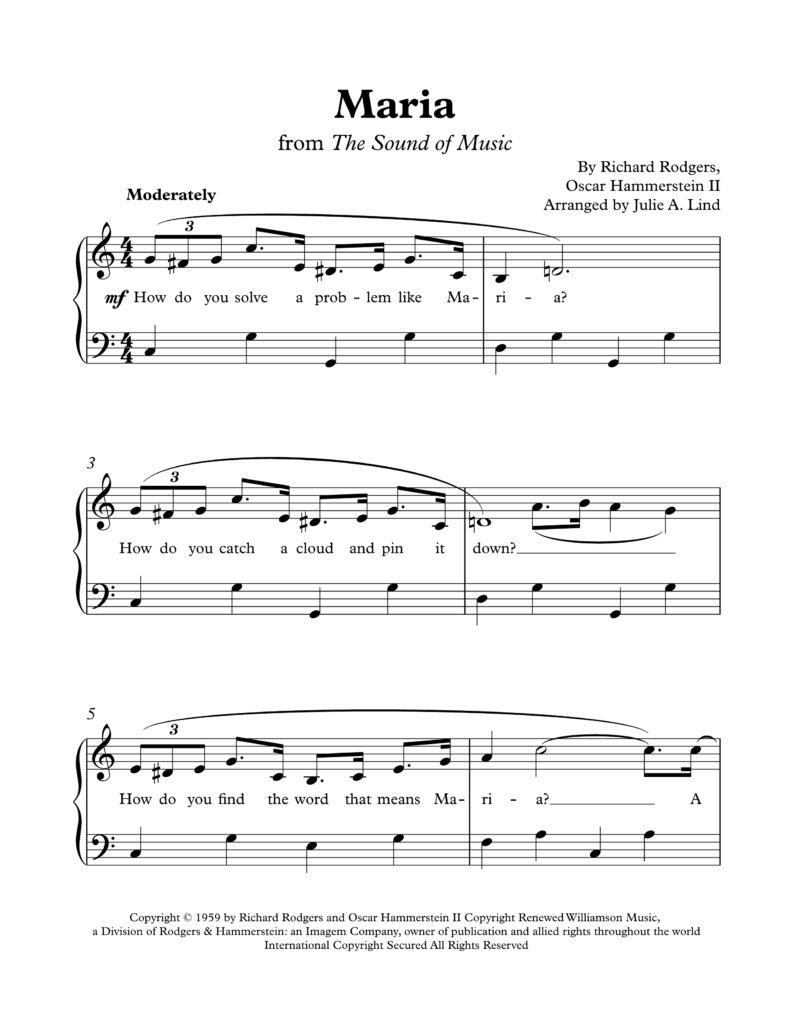 Maria - Piano