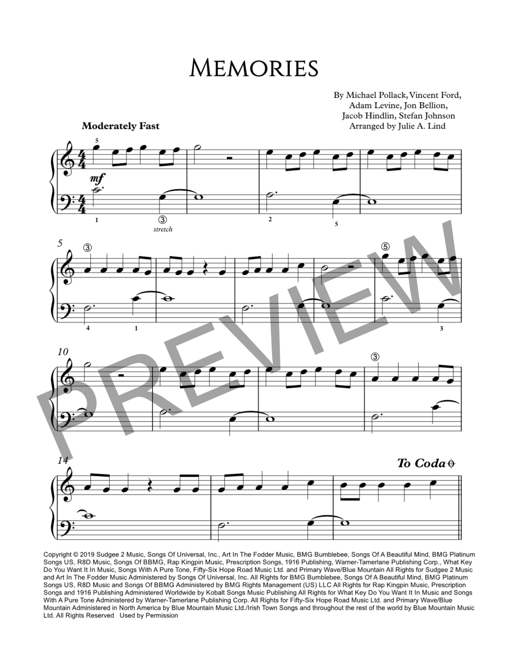 Memories by Maroon 5