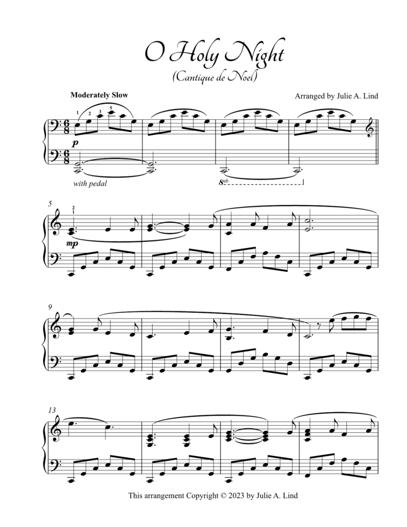 O Holy Night - Julie Lind