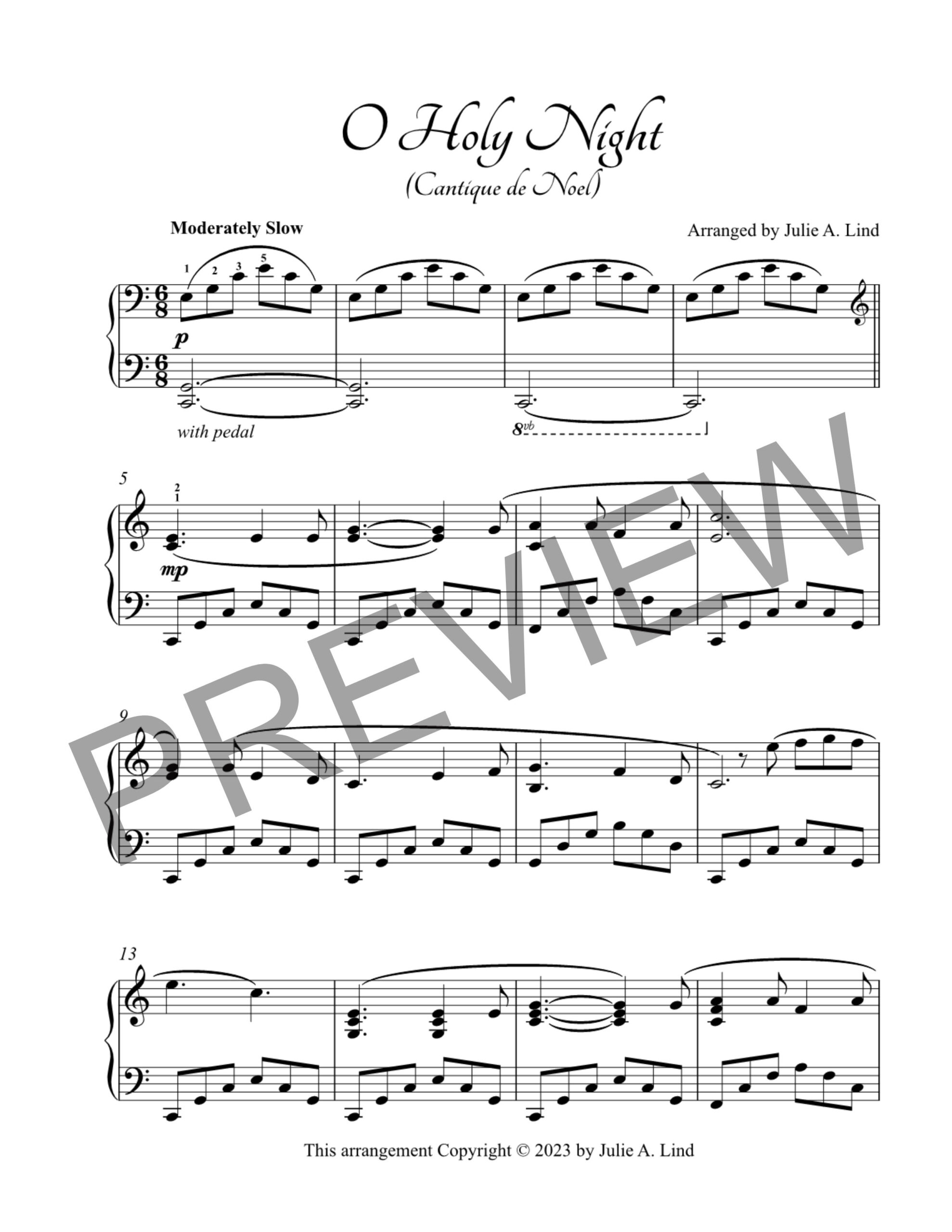 O Holy Night by Julie Lind