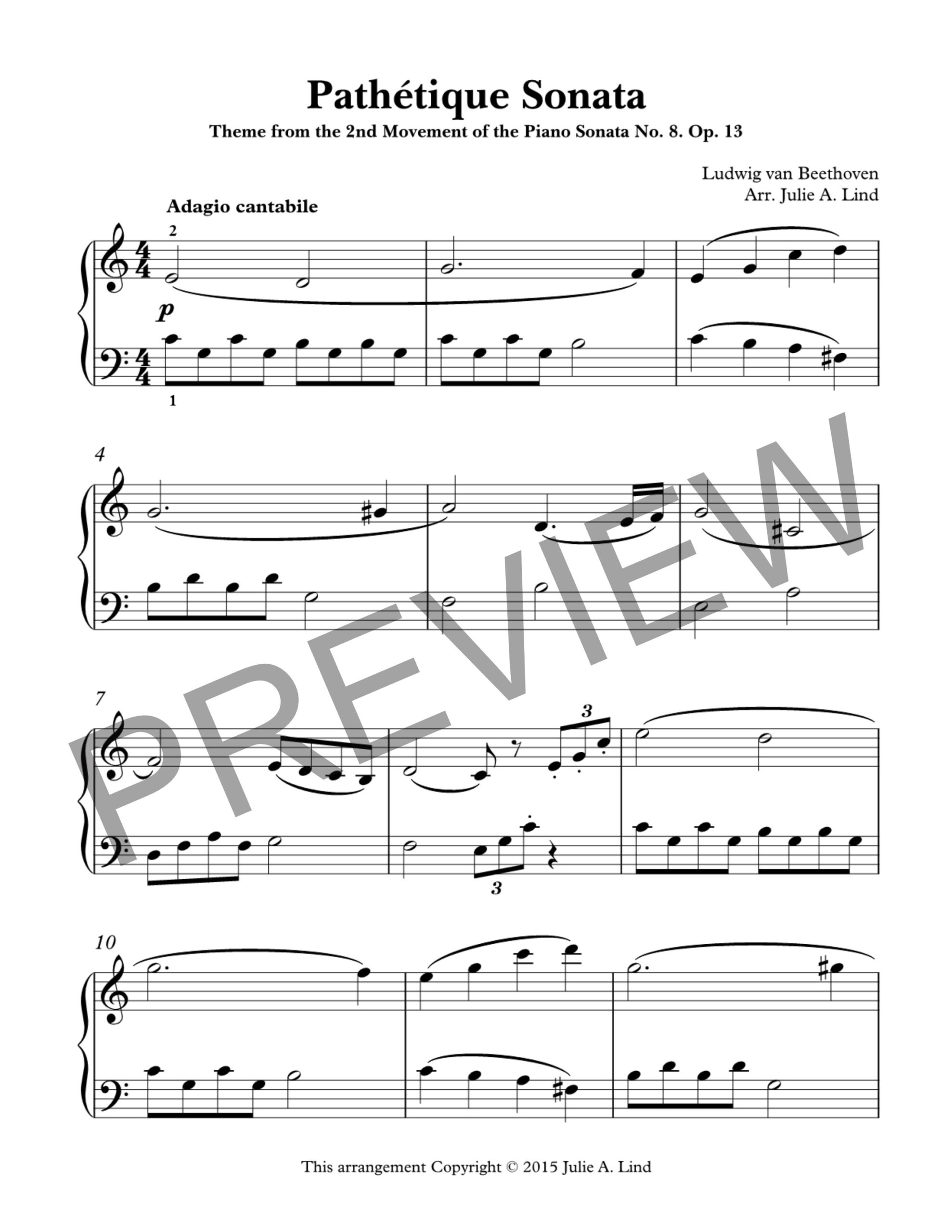 Pathetique Sonata simplified