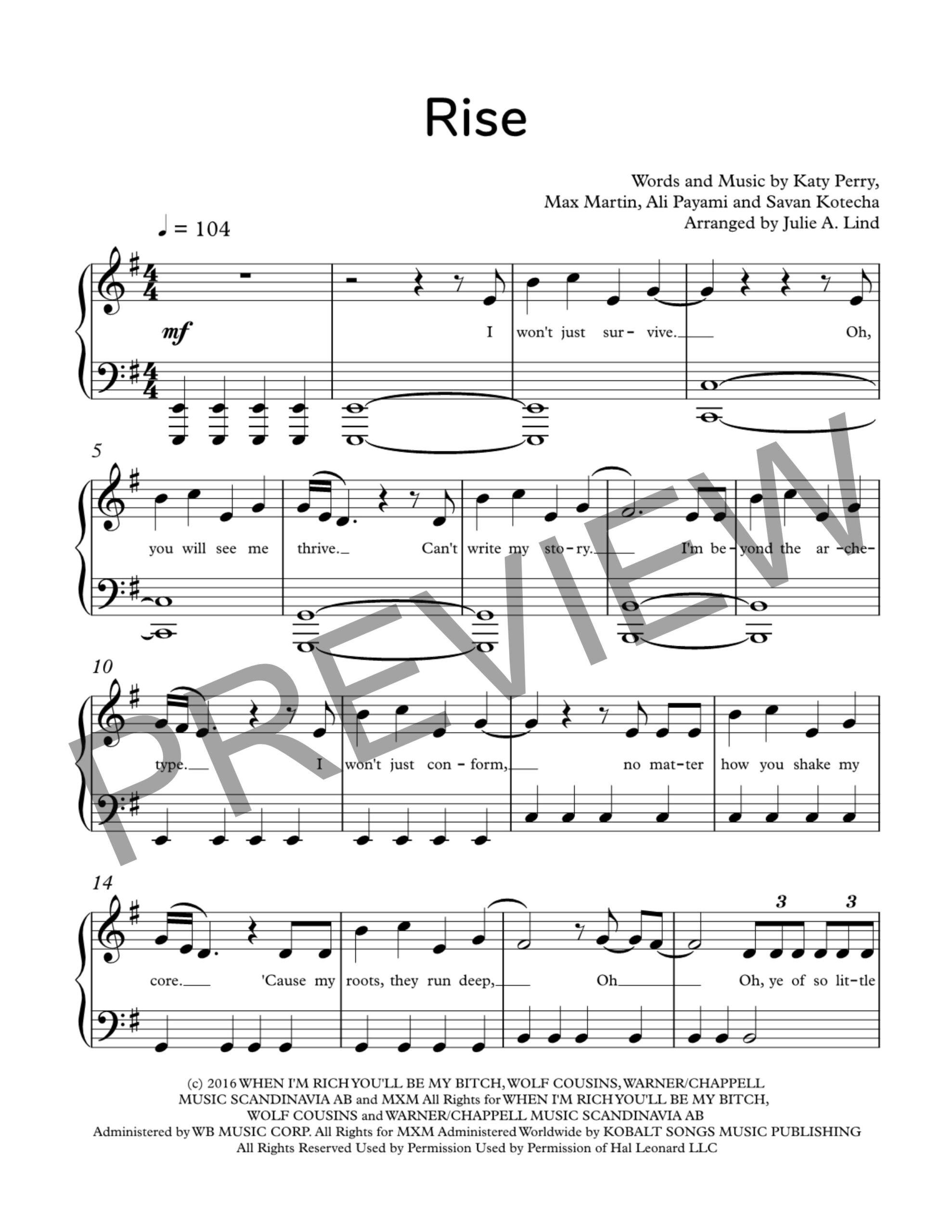 Rise by Katy Perry