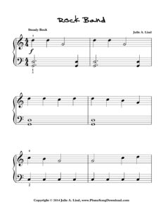 Rock Band Level 2 original piano solo by Julie Lind