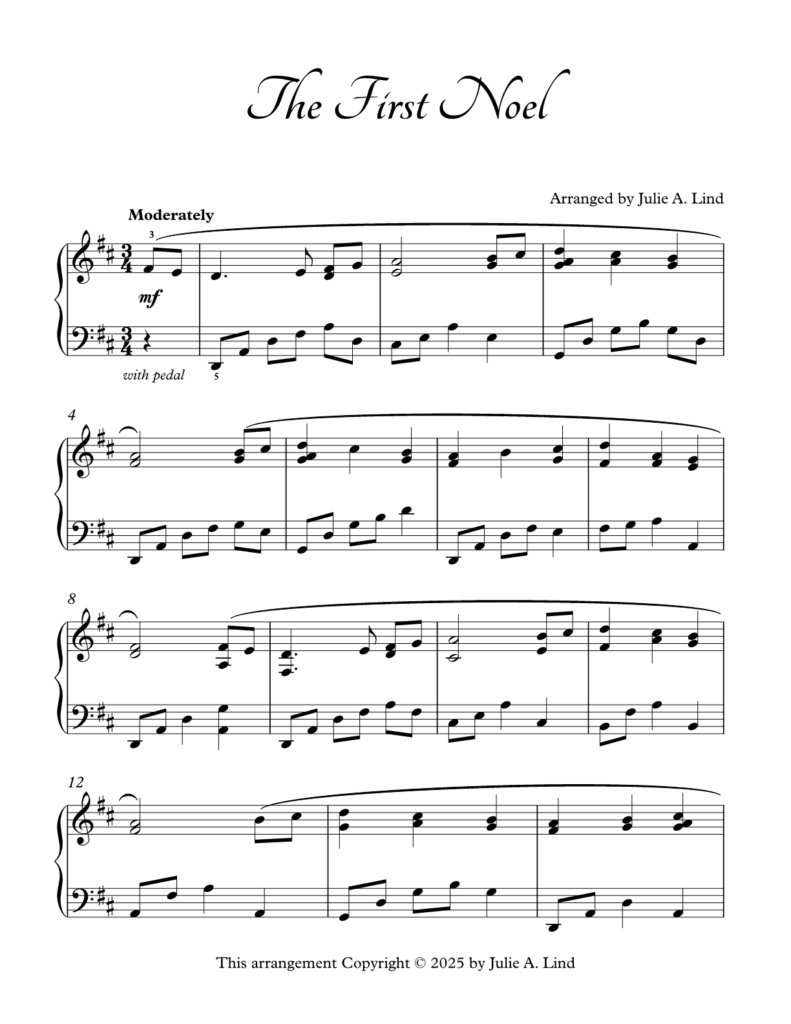 The First Noel - Julie Lind