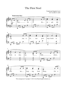 The First Noel Level 3 Christmas piano arrangement
