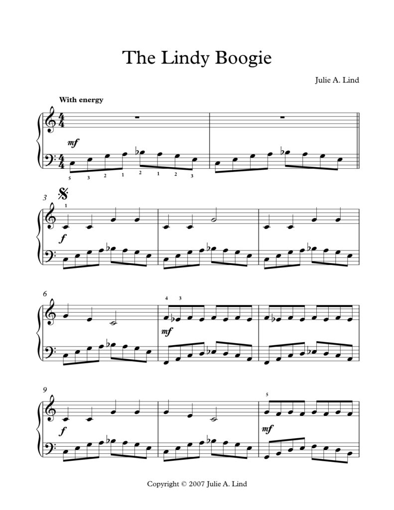 The Lindy Boogie by Julie Lind