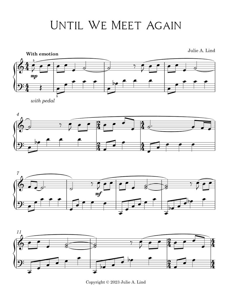 Until We Meet Again by Julie Lind