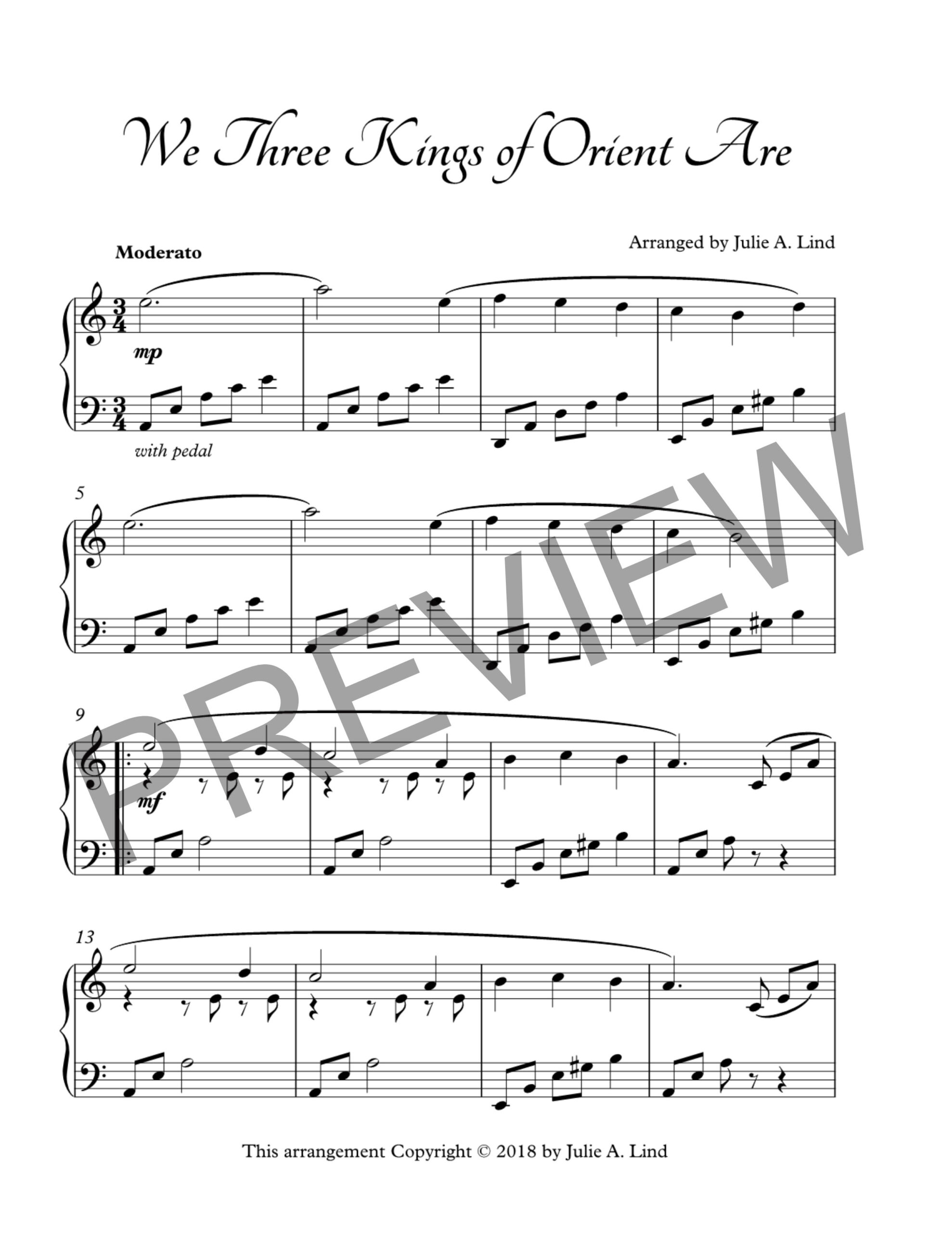 We Three Kings of Orient Are by Julie Lind
