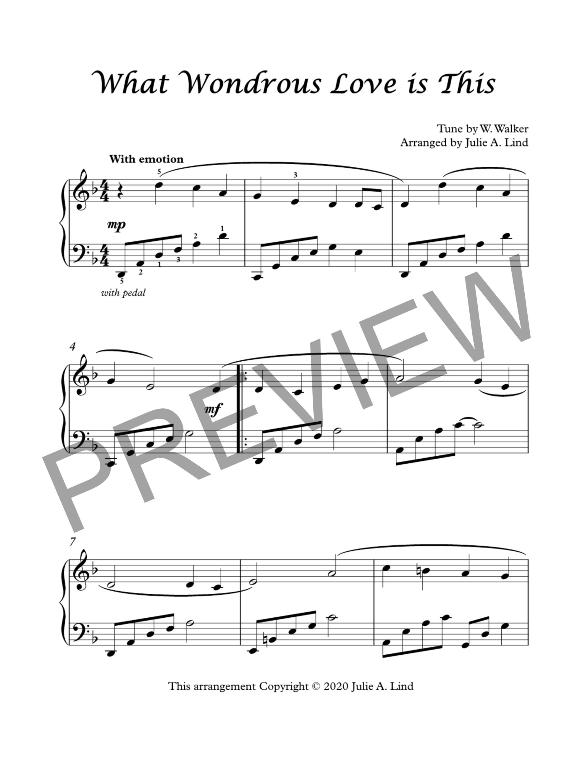 What Wondrous Love is This by Julie Lind