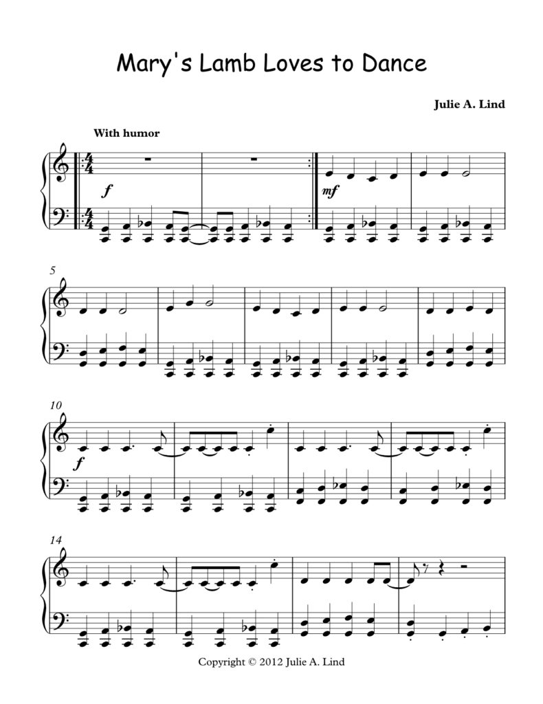 Mary's Lamb Loves to Dance by Julie Lind