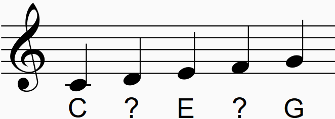 Treble C-G