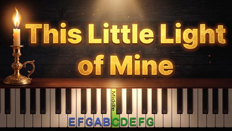 This Little Light of Mine YouTube easy Piano Tutorial