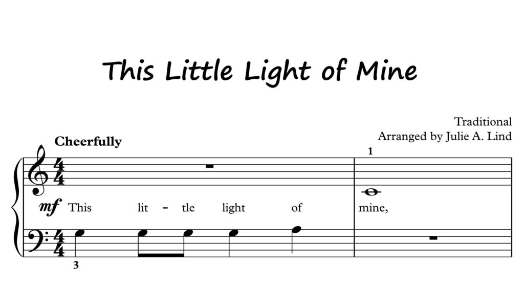 This Little Light of Mine - easy