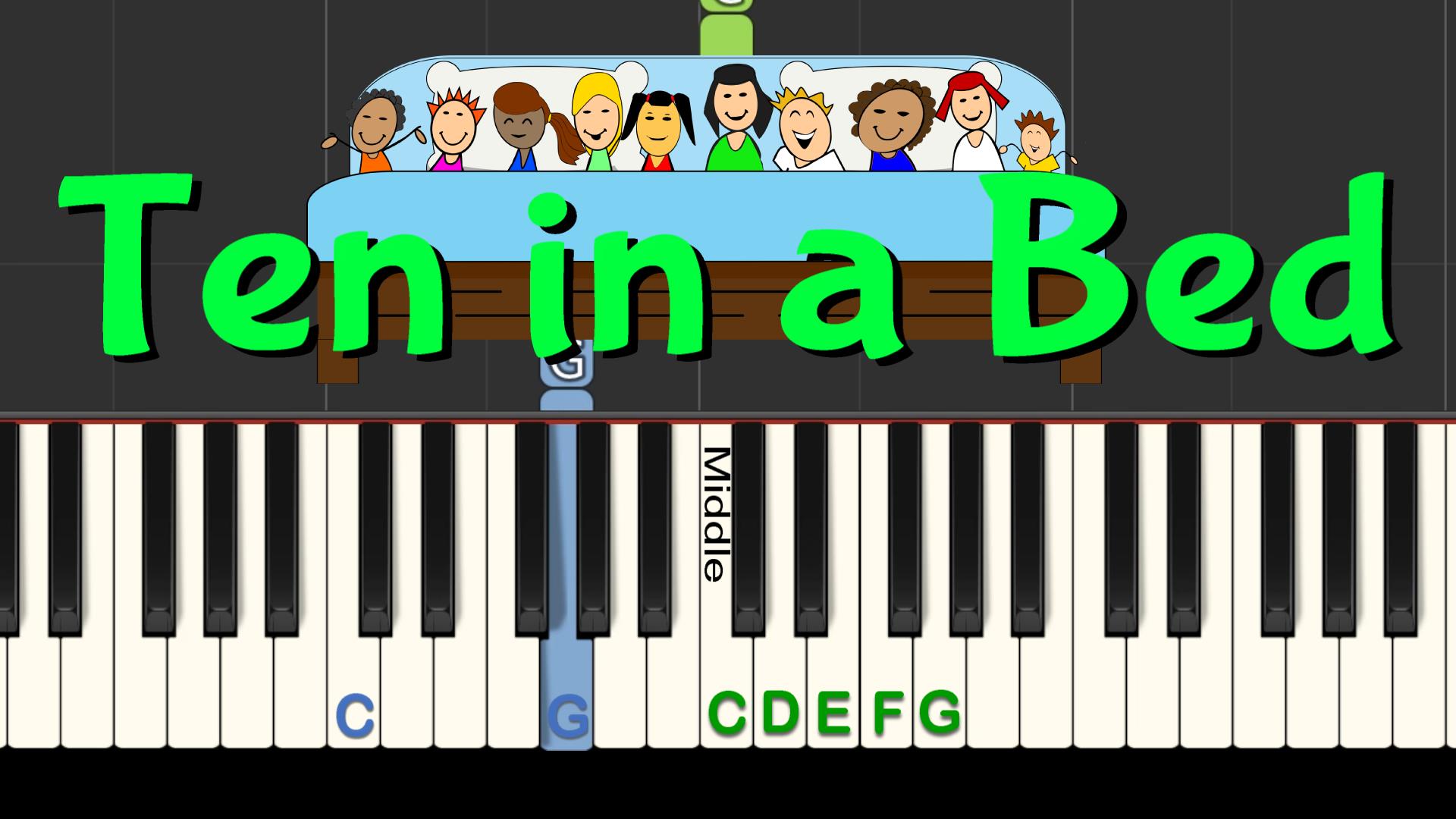 Ten in a Bed Piano Tutorial