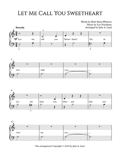 Let Me Call You Sweet Heart