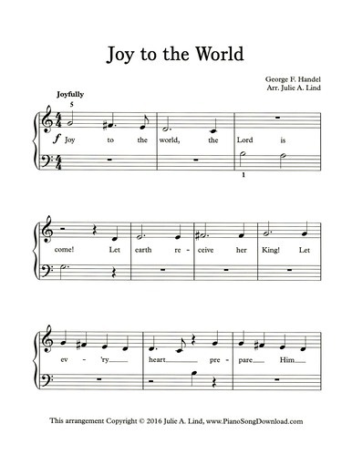 Free Joy To The World Piano Sheet Music Christmas Piano Piano Sheet Christmas Piano Music