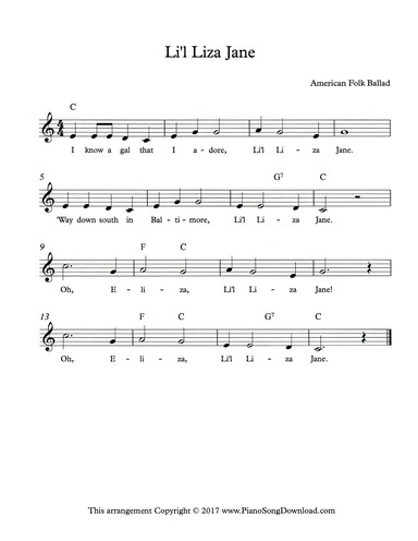 the ballad of jane doe sheet music